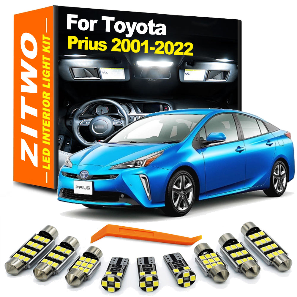 AutoGlowLED LED Interior Dome Reading Light Kit for Toyota Prius 2001-2022