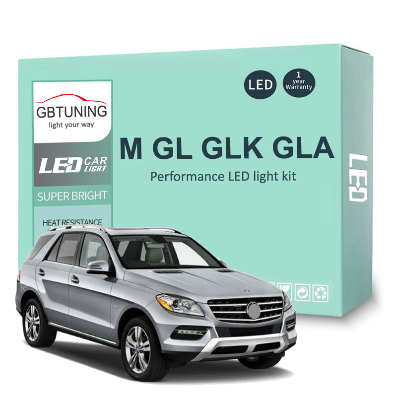 AutoGlowLED Canbus LED Interior Light Kit for Mercedes-Benz M ML GL GLK GLA GLC