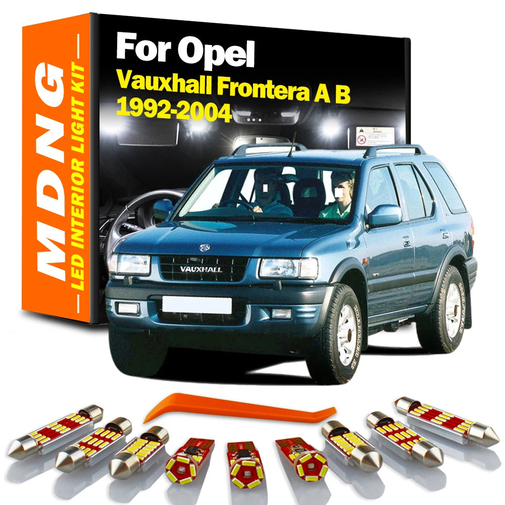 AutoGlowLED Canbus LED Interior Light Kit for Opel Vauxhall Frontera A/B 1992-2004