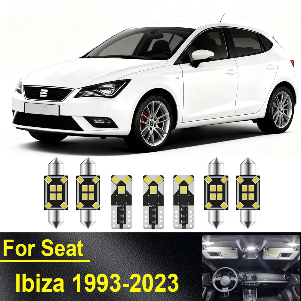 AutoGlowLED LED Interior Light Kit for Seat Ibiza 6K 6L 6J 6P 6F 1993-2023