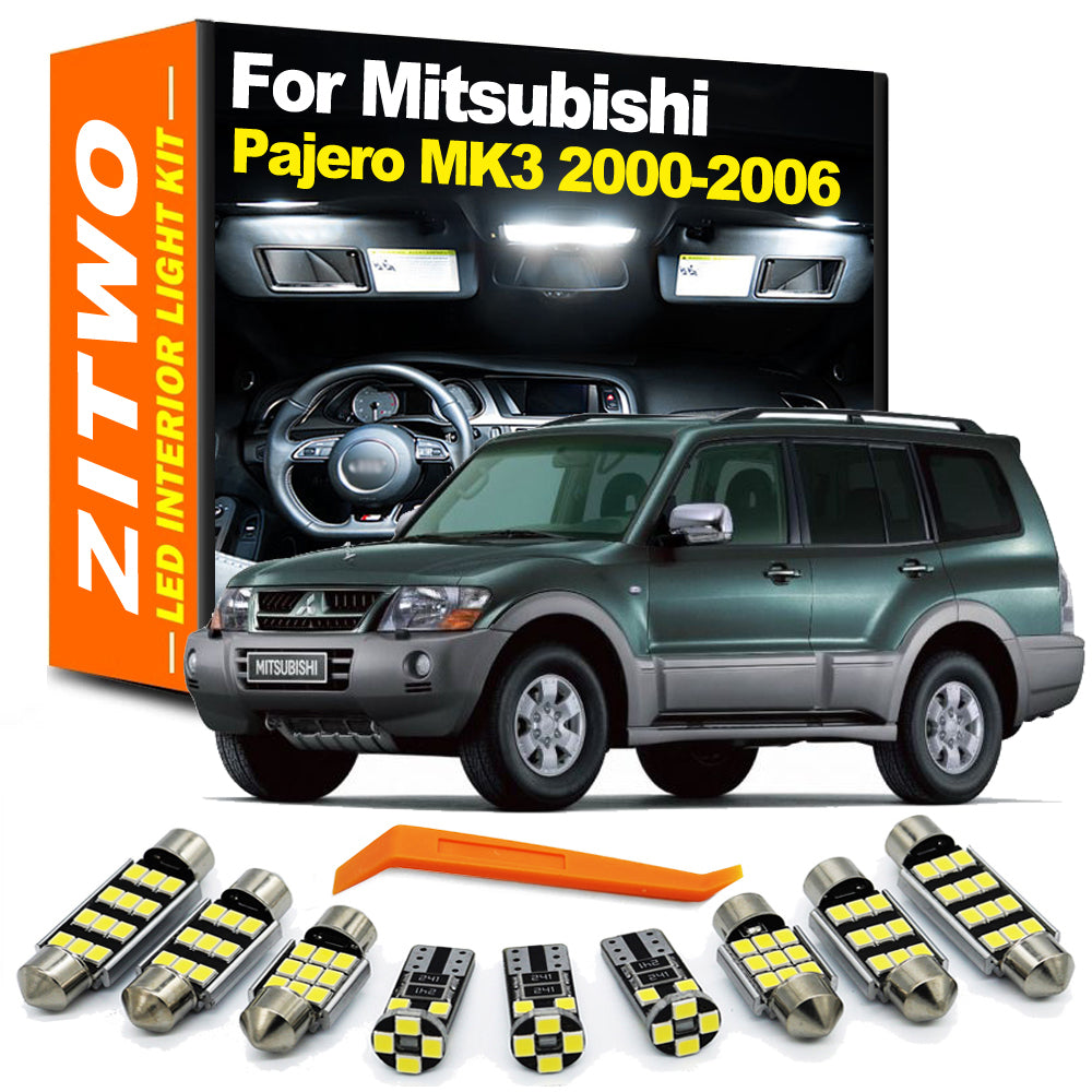 AutoGlowLED 17-Piece Interior LED Light Kit for Mitsubishi Pajero Montero Shogun 2000-2006