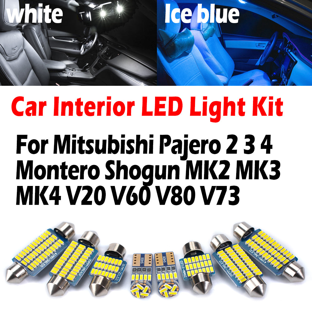 AutoGlowLED Canbus LED Interior Light Kit for Mitsubishi Pajero 2 3 4 Montero Shogun
