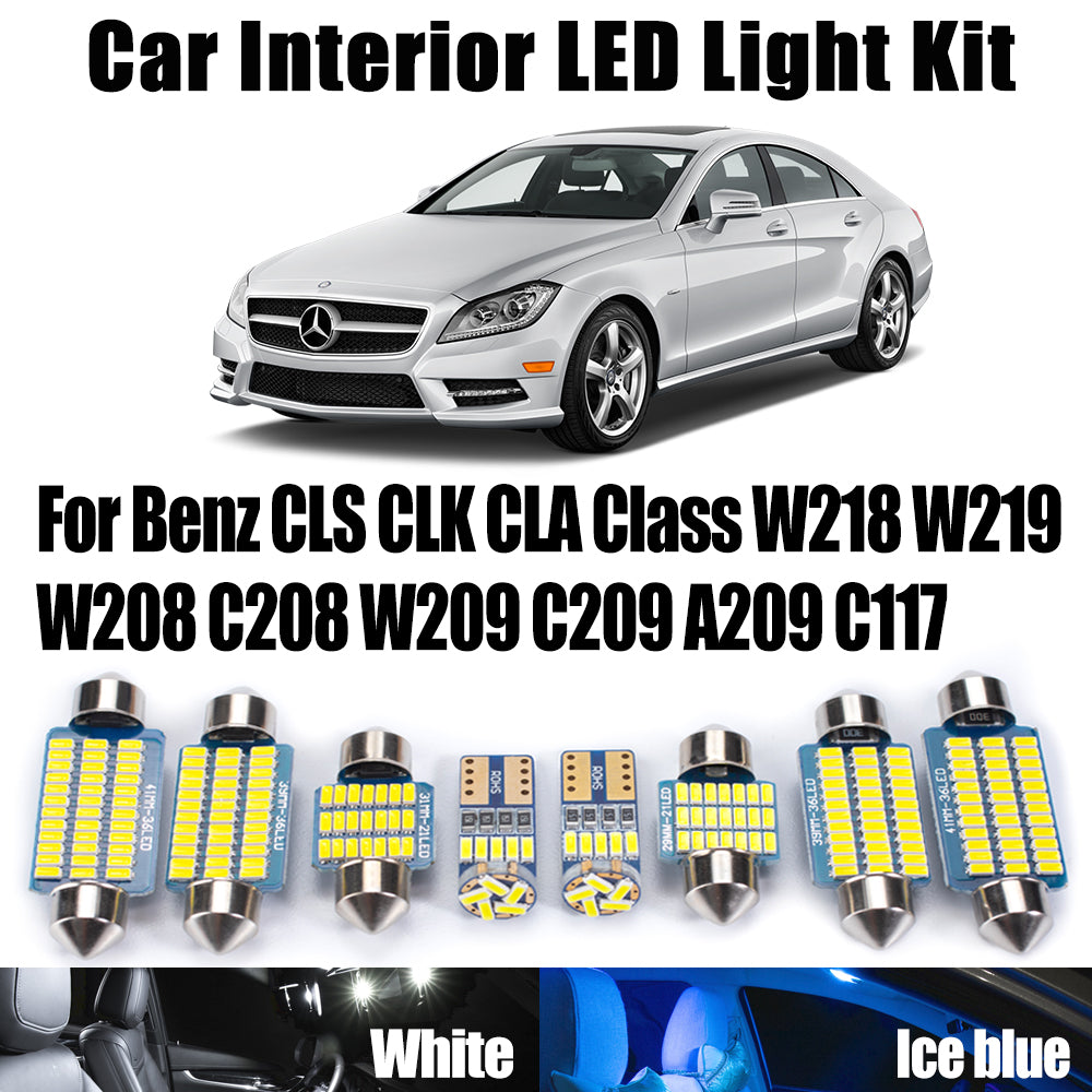 AutoGlowLED Mercedes Benz CLS CLK CLA LED Interior Light Kit Canbus Error Free