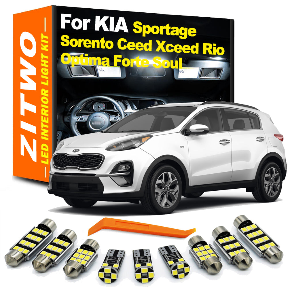 AutoGlowLED KIA LED Interior Light Kit Dome Map Trunk | 2002-2022