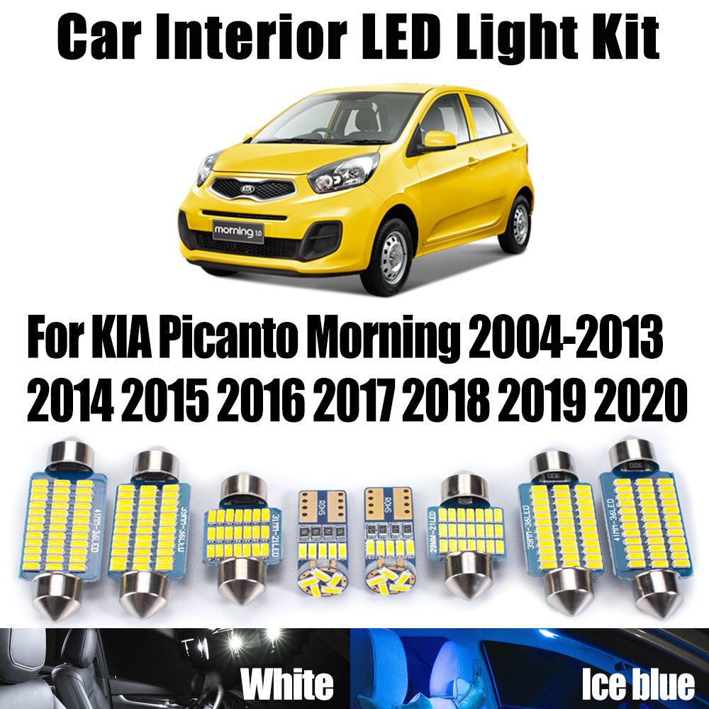 AutoGlowLED Canbus LED Interior Dome Trunk Light Kit for KIA Picanto