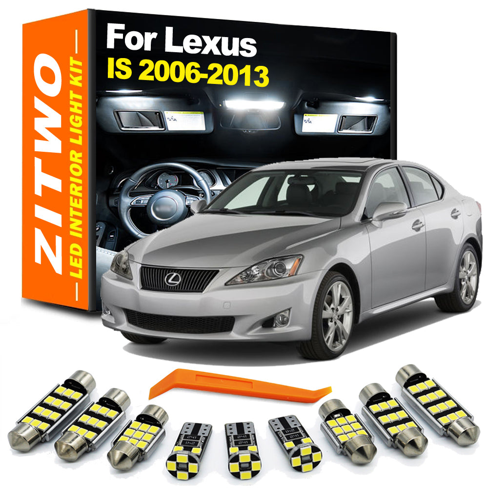 AutoGlowLED 15Pcs LED Interior Light Kit for Lexus IS 2006-2013 Canbus