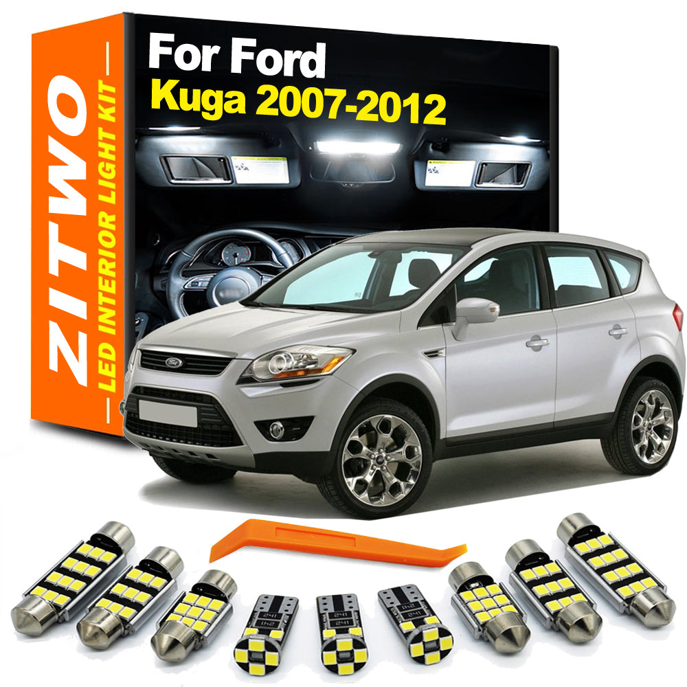 AutoGlowLED 13Pcs LED Interior Light Kit for Ford Kuga 2007-2012