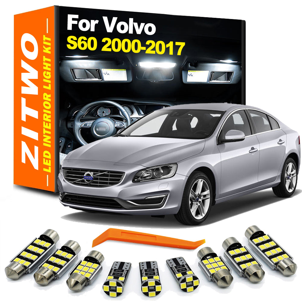 AutoGlowLED LED Interior Light Kit for Volvo S60 I MK1 2000-2009 & S60 II MK2 2010-2017