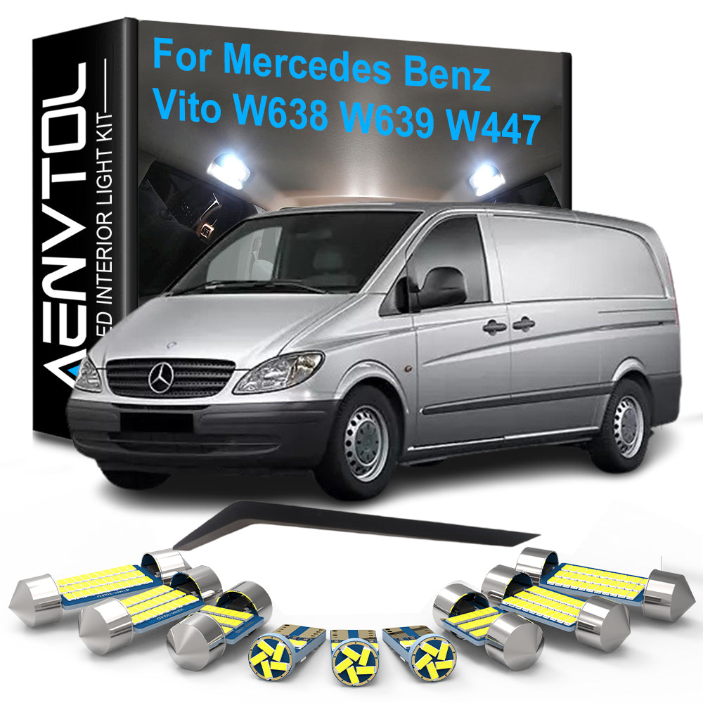 AutoGlowLED LED Interior Lights Canbus for Mercedes Benz Vito W638 W639 W447 1996-2018