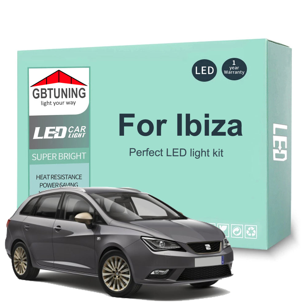 AutoGlowLED Canbus LED Interior Light Kit for Seat Ibiza 6L 6J 6P 2002-2016