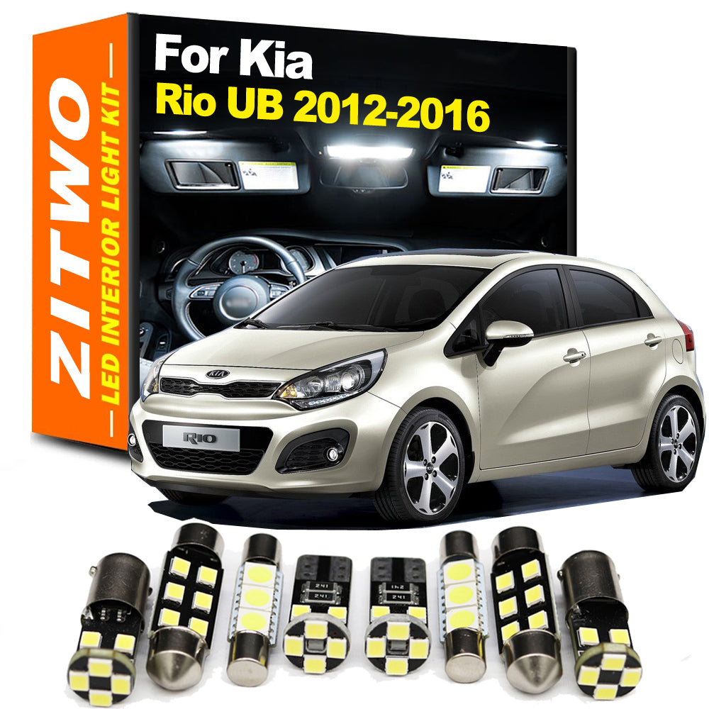 AutoGlowLED Canbus LED Interior Light Kit for Kia Rio 3 MK3 UB 2012-2016