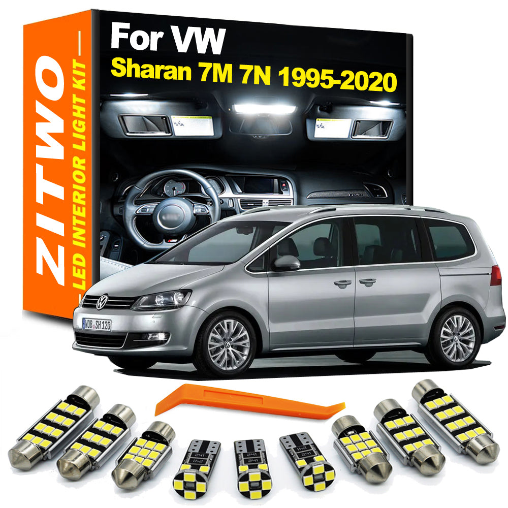 AutoGlowLED LED Interior Dome Light Kit for VW Sharan 7M 7N 1995-2020