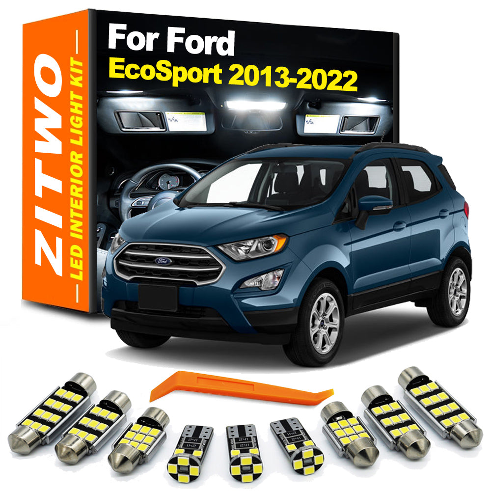 AutoGlowLED 13Pcs LED Interior Light Kit for Ford EcoSport 2013-2022