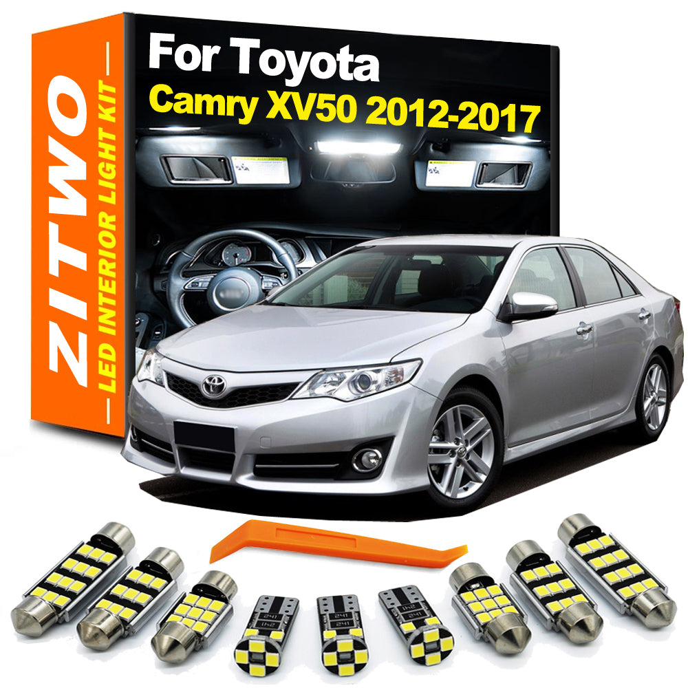 AutoGlowLED 14 Pcs Interior LED Light Kit for Toyota Camry XV50 2012-2017