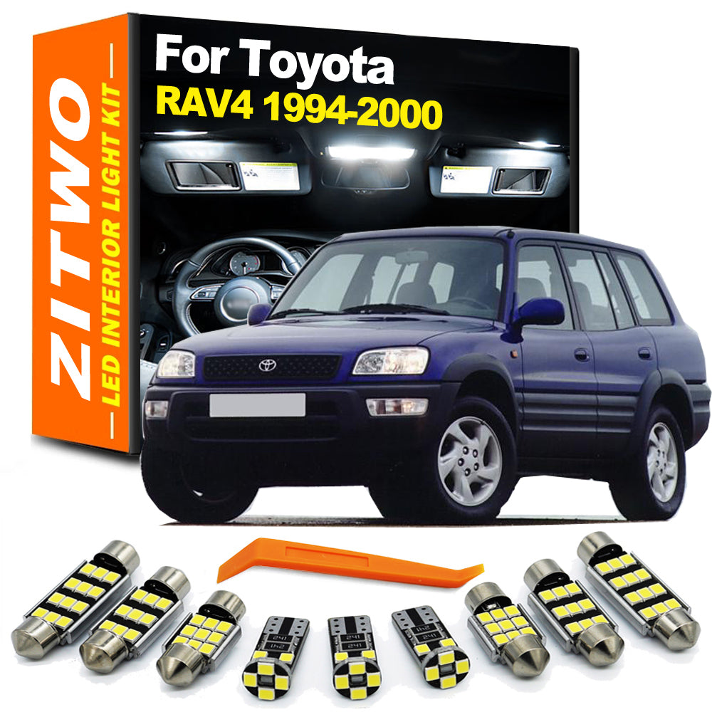 AutoGlowLED 8Pcs LED Interior Light Kit for Toyota RAV4 1994-2000