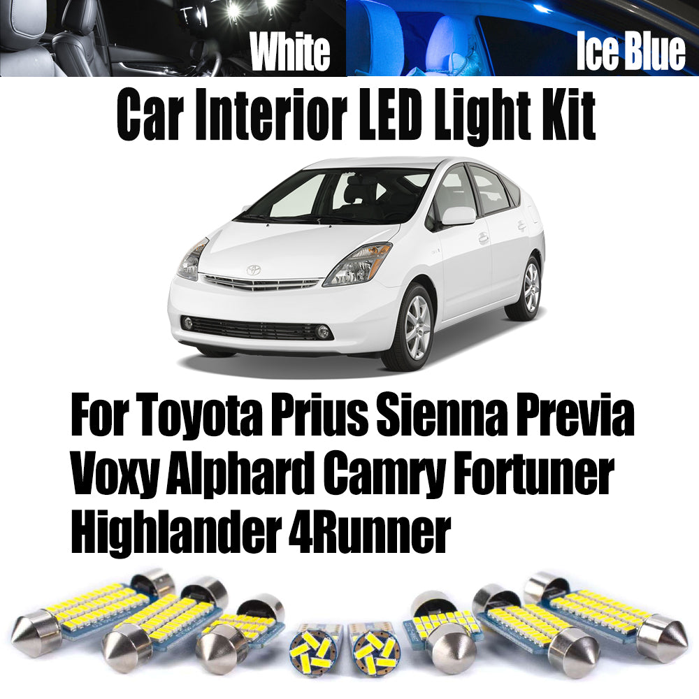 AutoGlowLED Interior LED Light Kit for Toyota Canbus Reading Bulbs
