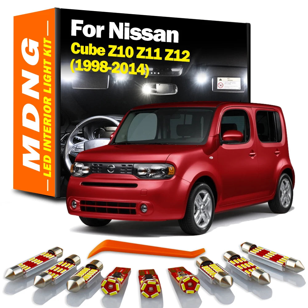 AutoGlowLED Canbus LED Interior Light Kit for Nissan Cube Z10 Z11 Z12