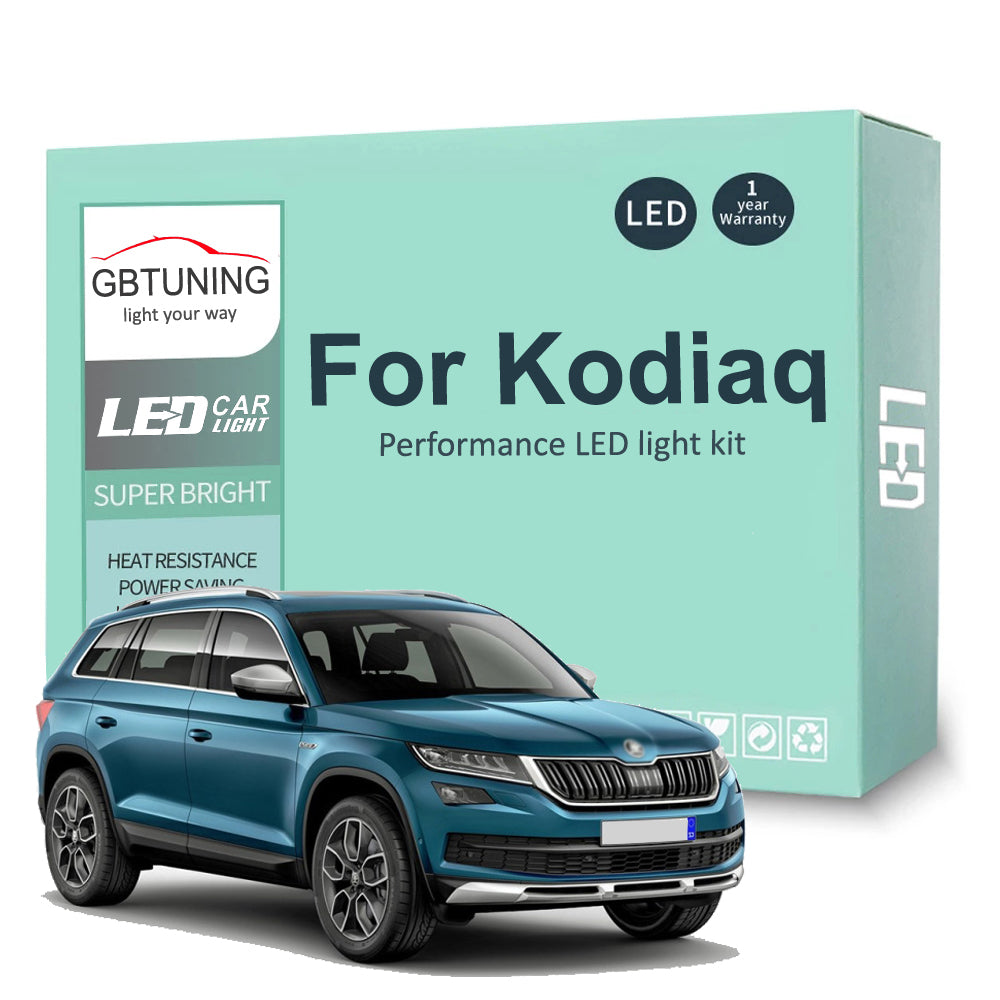 AutoGlowLED 11Pc LED Interior Light Kit for Skoda Kodiaq 2016-2021 Canbus