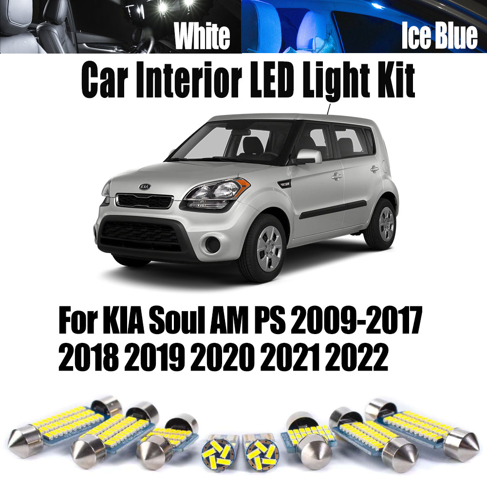 AutoGlowLED KIA Soul LED Interior Light Kit 2009-2022 Canbus Error Free