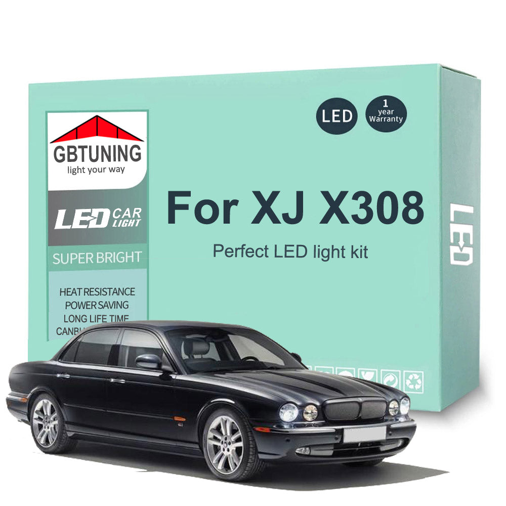 AutoGlowLED 21Pcs Canbus LED Interior Light Kit for Jaguar XJ X308 XJ8 XJR 1997-2003