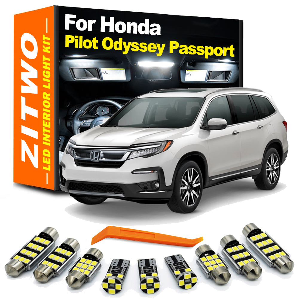 AutoGlowLED Complete LED Interior Light Kit for Honda Odyssey Pilot HR-V Passport