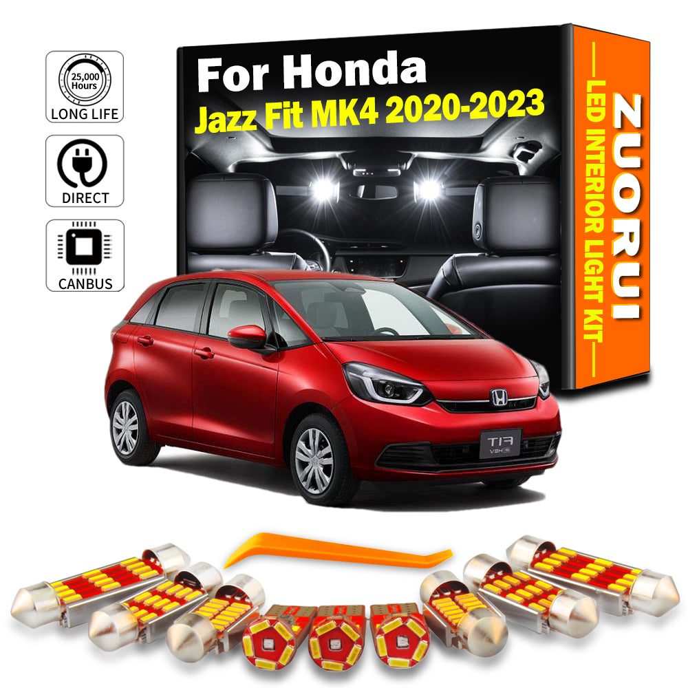 AutoGlowLED 8Pc LED Interior Light Kit for Honda Jazz Fit MK4 2020-2023