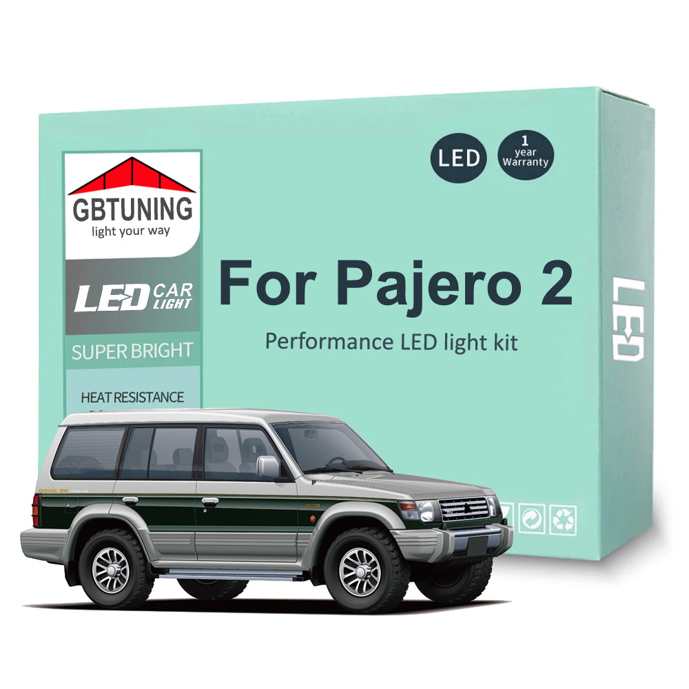 AutoGlowLED 13Pcs LED Interior Light Kit for Mitsubishi Pajero 2 V31 V32 V33 1990-1999 Canbus