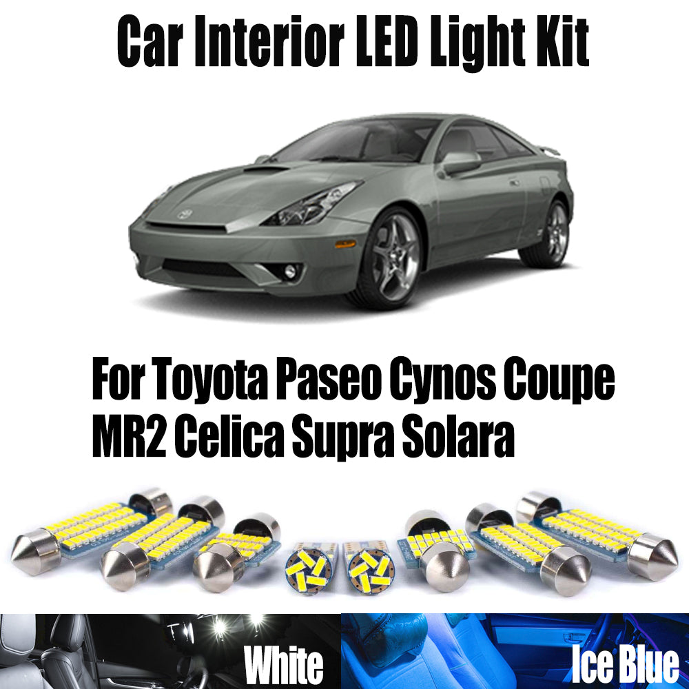AutoGlowLED Canbus LED Interior Light Kit for Toyota Celica MR2 Supra Paseo Solara