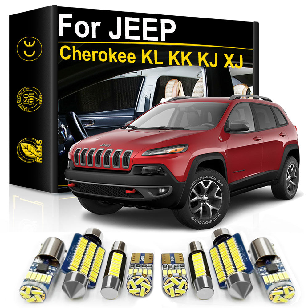 AutoGlowLED Jeep Cherokee Interior LED Light Kit — Canbus Error Free