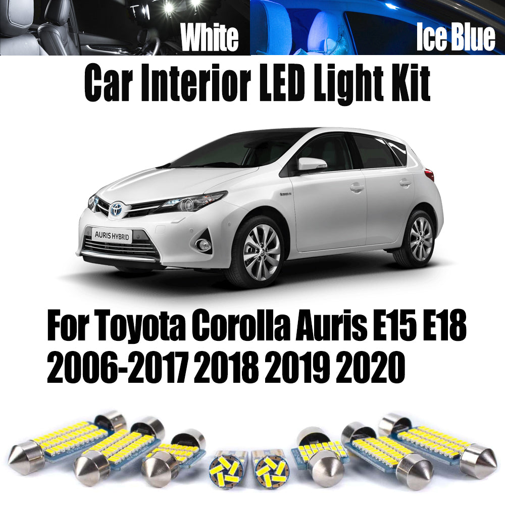 AutoGlowLED Canbus LED Interior Light Kit for Toyota Corolla Auris E15 E18