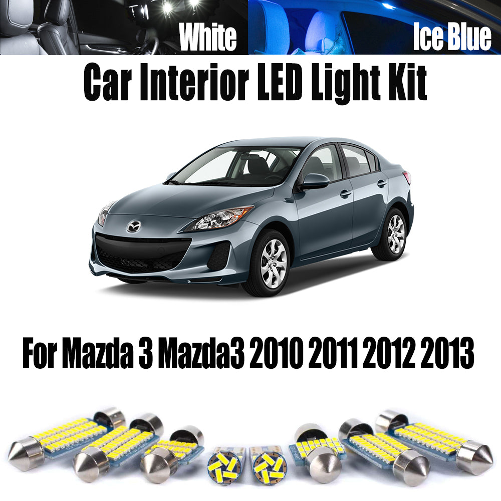 AutoGlowLED Interior LED Light Kit for Mazda 3 2010-2013 Canbus 11Pcs