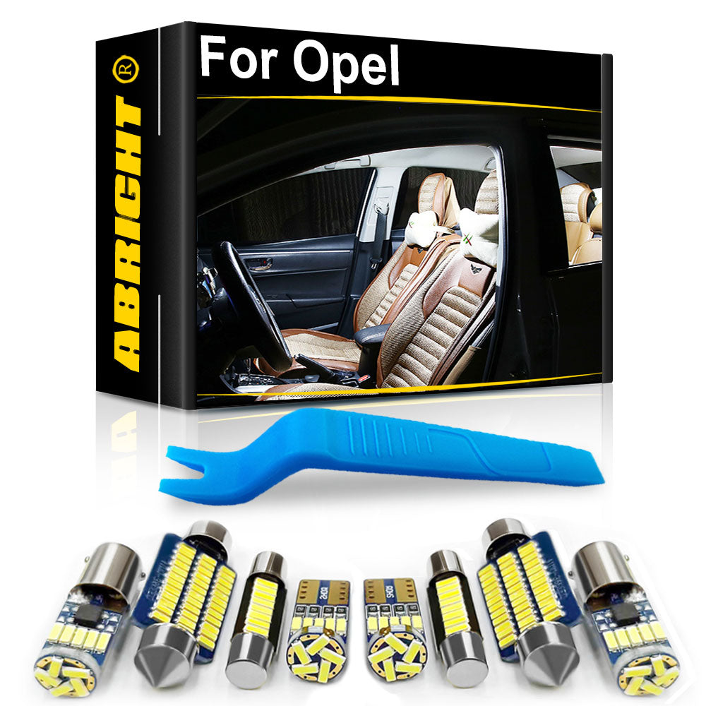 AutoGlowLED Canbus LED Interior Light Kit for Opel Vectra Astra Corsa Insignia
