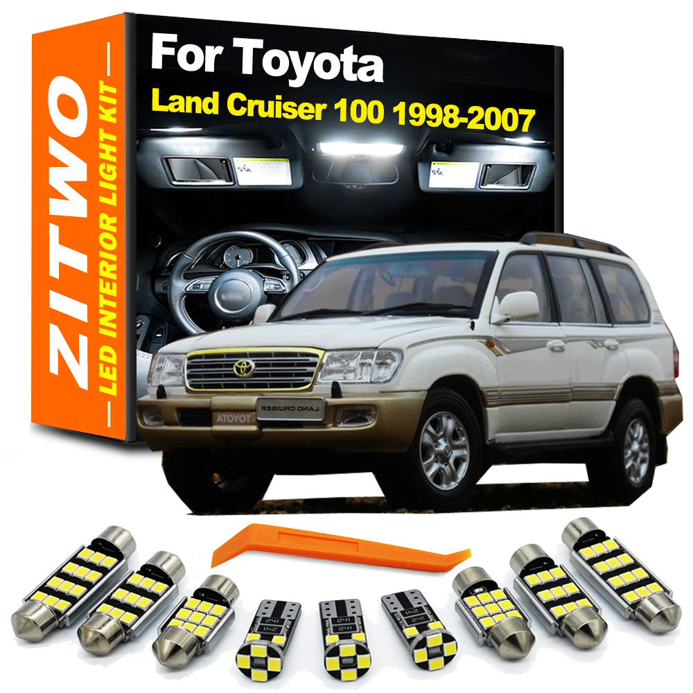 AutoGlowLED 19Pcs LED Interior Light Kit for Toyota Land Cruiser 100 LC100 1998-2007