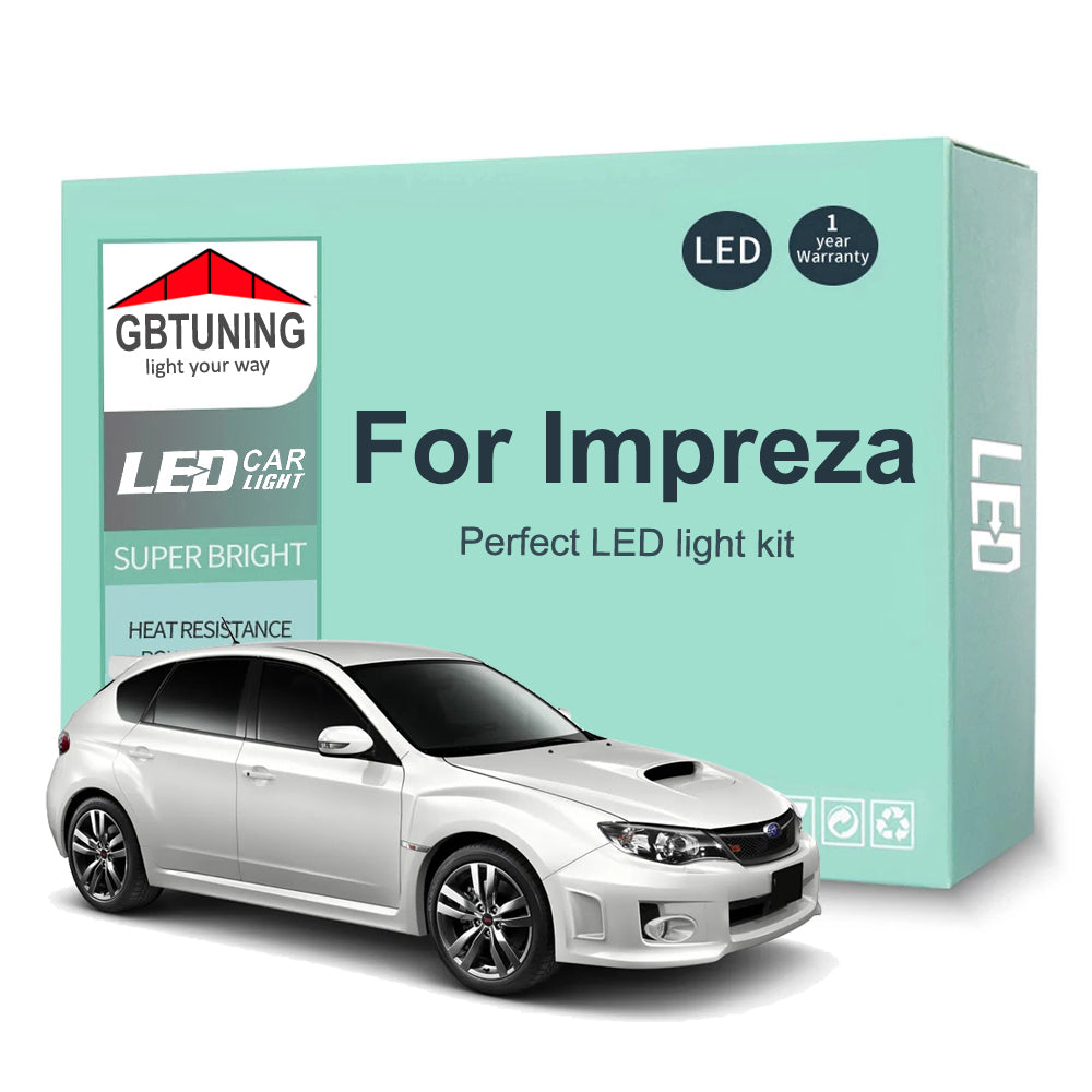 AutoGlowLED Interior LED Light Kit for Subaru Impreza 1990-2021 Canbus Error Free