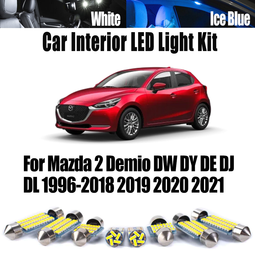 AutoGlowLED LED Interior Light Kit for Mazda 2 Demio Canbus Error Free