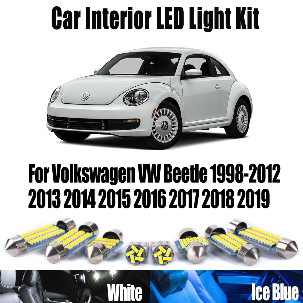 AutoGlowLED LED Interior Light Kit for VW Beetle 1998-2019 Canbus No Error