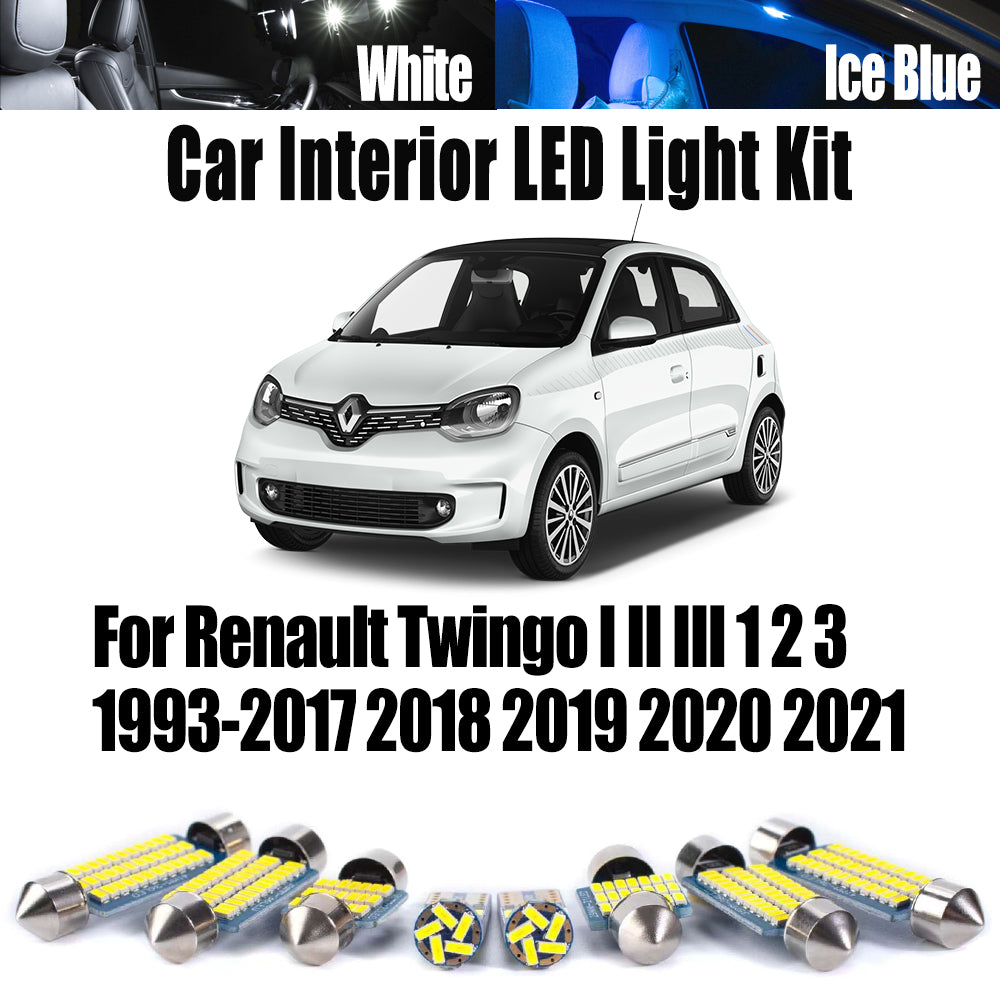 AutoGlowLED Canbus LED Interior Light Kit for Renault Twingo I II III 1993-2021