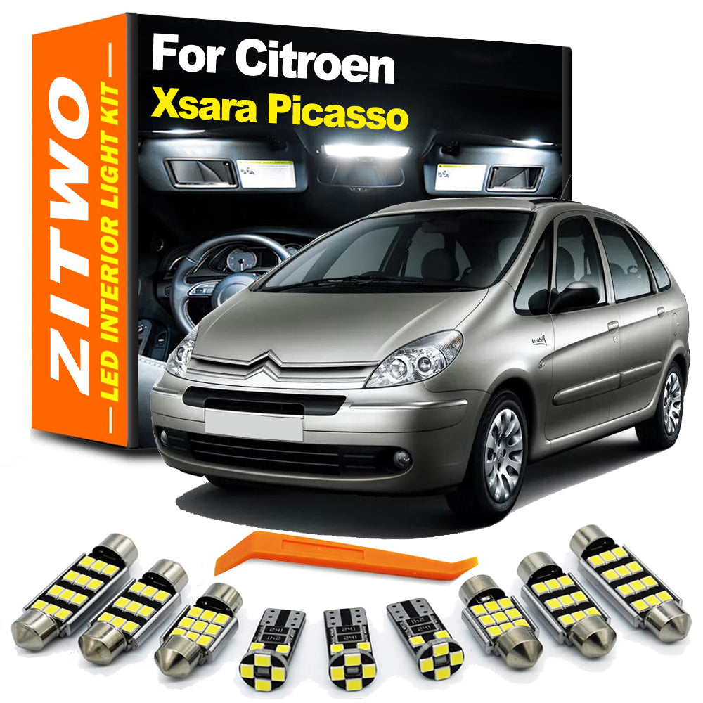 AutoGlowLED LED Interior Dome Light Kit for Citroen Xsara Picasso 2000-2010