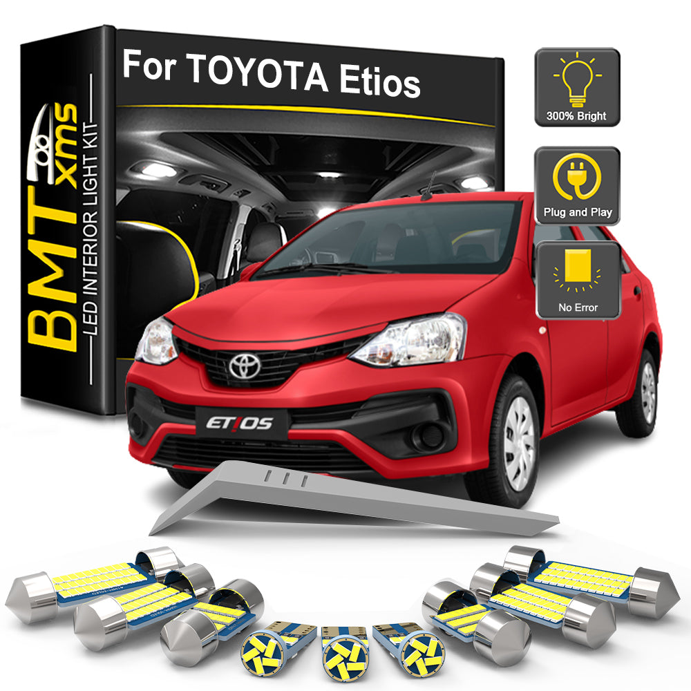 AutoGlowLED 8Pc LED Interior Light Kit for Toyota Etios Liva Cross