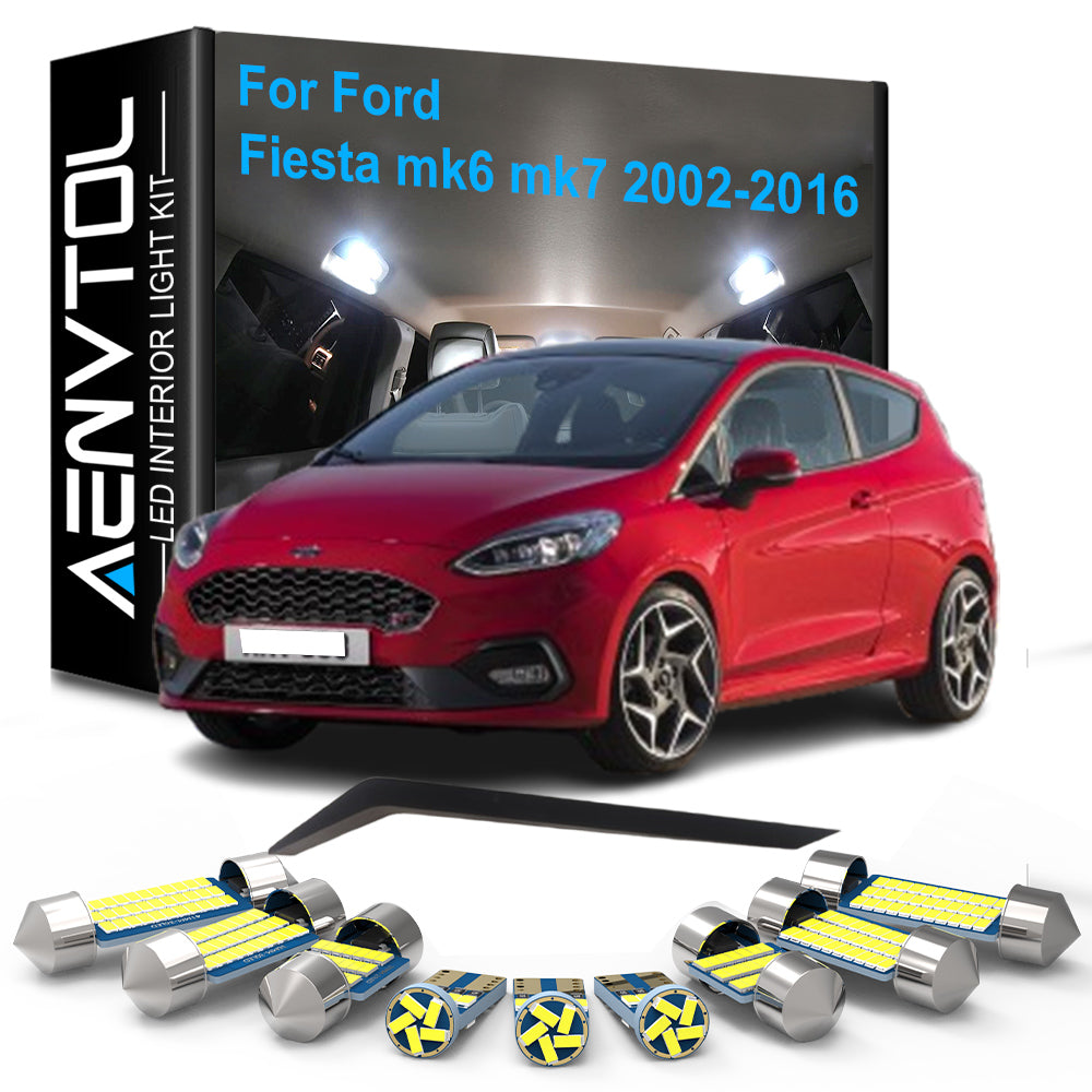 AutoGlowLED LED Interior Light Kit for Ford Fiesta MK6 MK7 Canbus Error Free