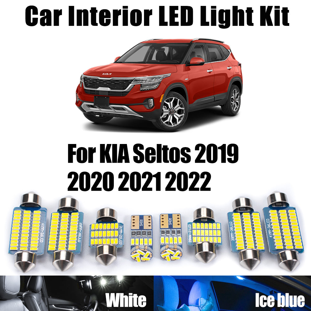 AutoGlowLED 11Pc Canbus LED Interior Light Kit for KIA Seltos 2019-2022
