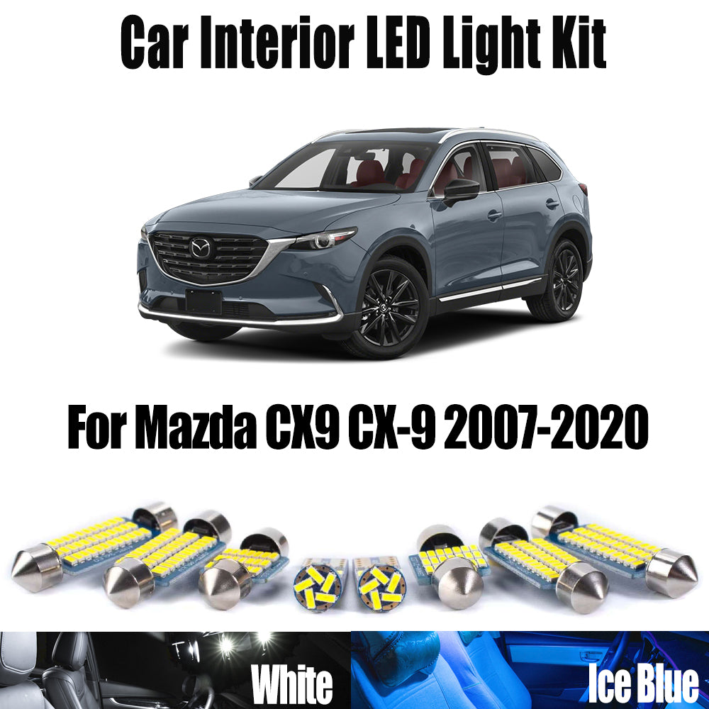 AutoGlowLED 13Pcs Canbus LED Interior Light Kit for Mazda CX-9 2007-2020