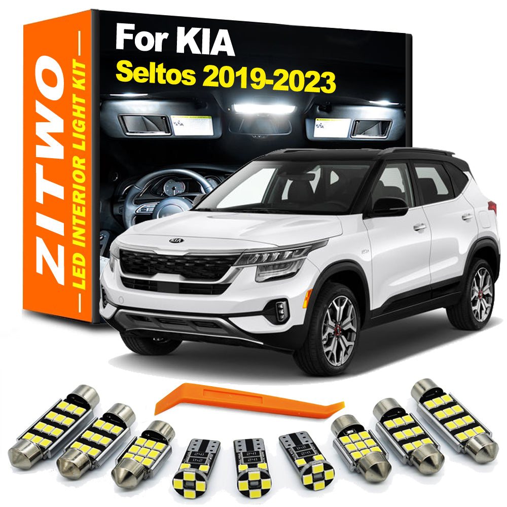 AutoGlowLED 12Pcs LED Interior Light Kit for Kia Seltos 2019-2023