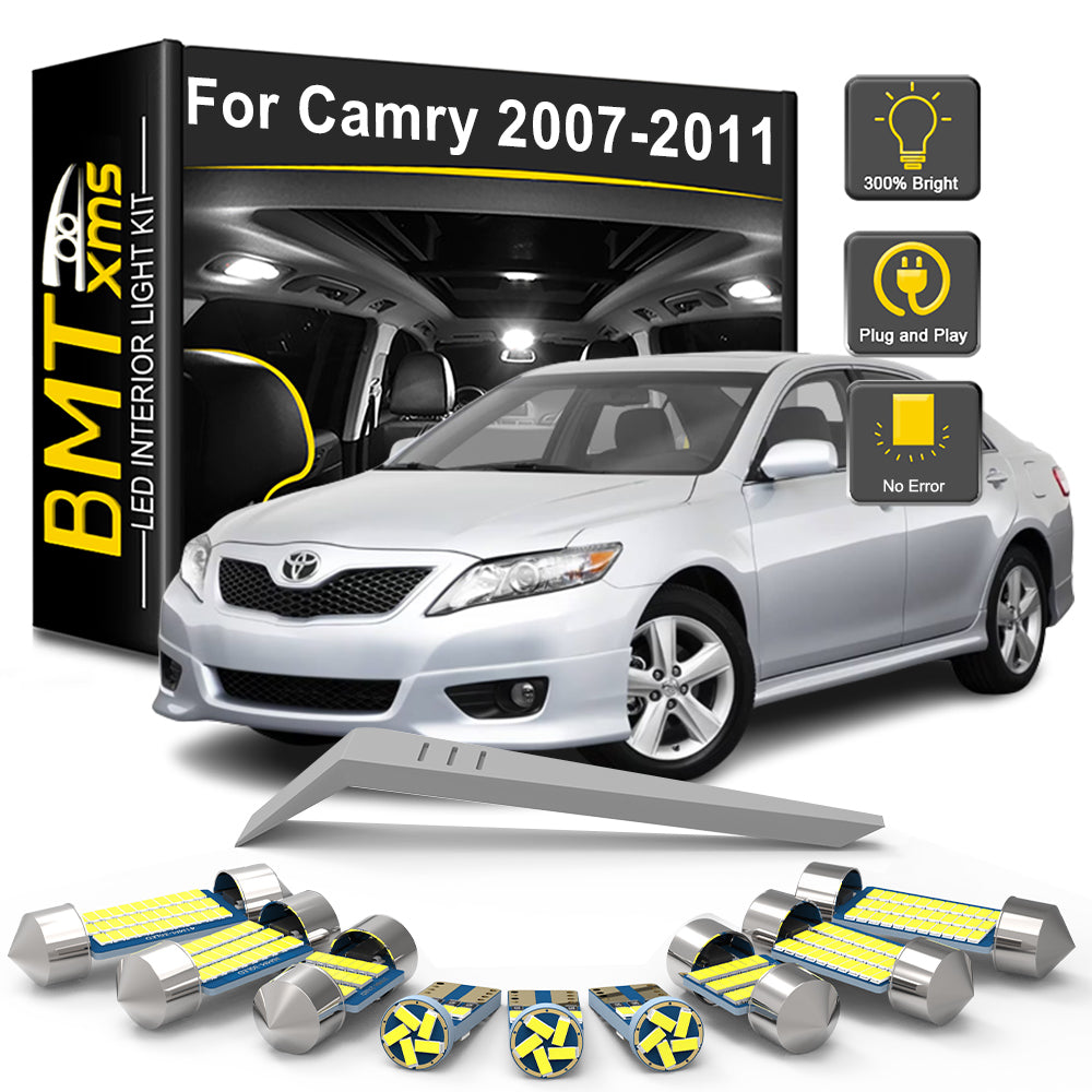 AutoGlowLED 14Pcs Canbus LED Interior Light Kit for Toyota Camry XV40 2007-2011