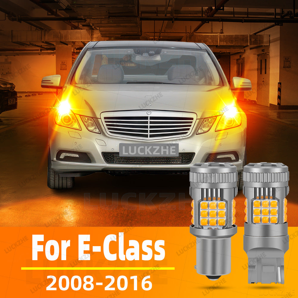 AutoGlowLED Front Turn Signal LED Lights for Mercedes-Benz E-Class W212 W211 A207 C207 S212 Amber Indicator 2PCS