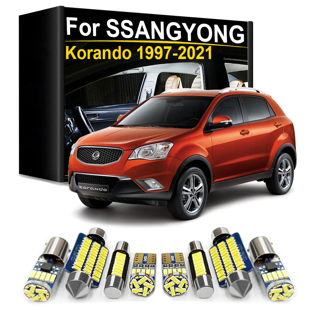 AutoGlowLED Interior LED Light Kit for Ssangyong Korando KJ C Sports Canbus