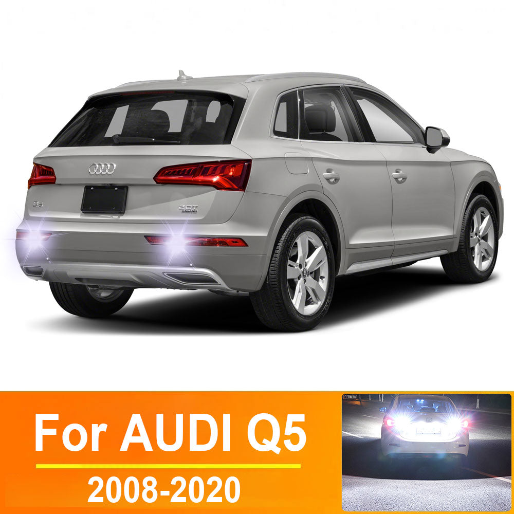 AutoGlowLED LED Reverse Light Bulbs for Audi Q5 2008-2020, 2pcs White Back Up Lamp