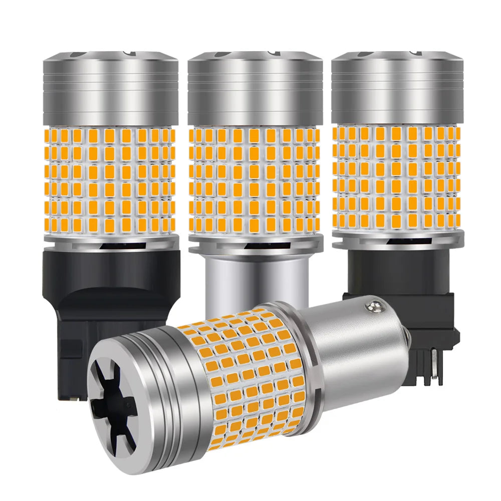 AutoGlowLED 1156 BA15S P21W LED Turn Signal Bulbs CanBus No Error 2pcs