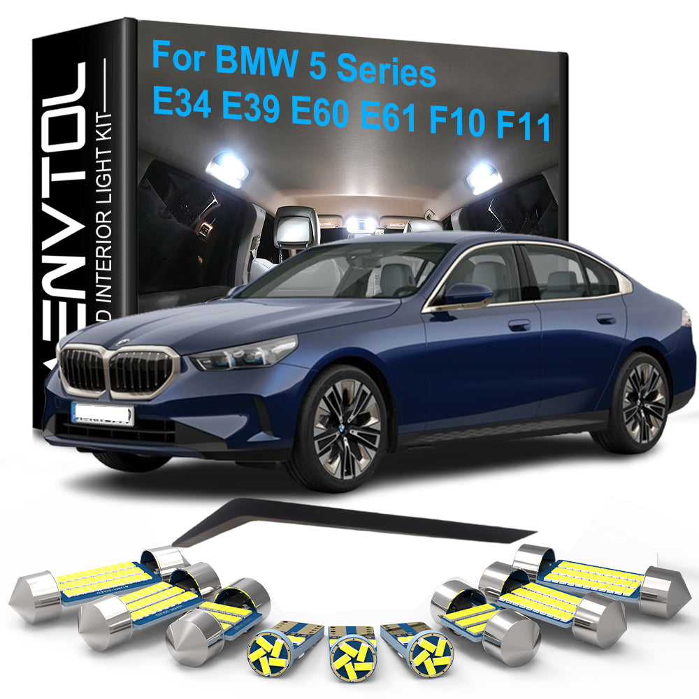 AutoGlowLED BMW 5 Series LED Interior Light Kit Canbus Error Free