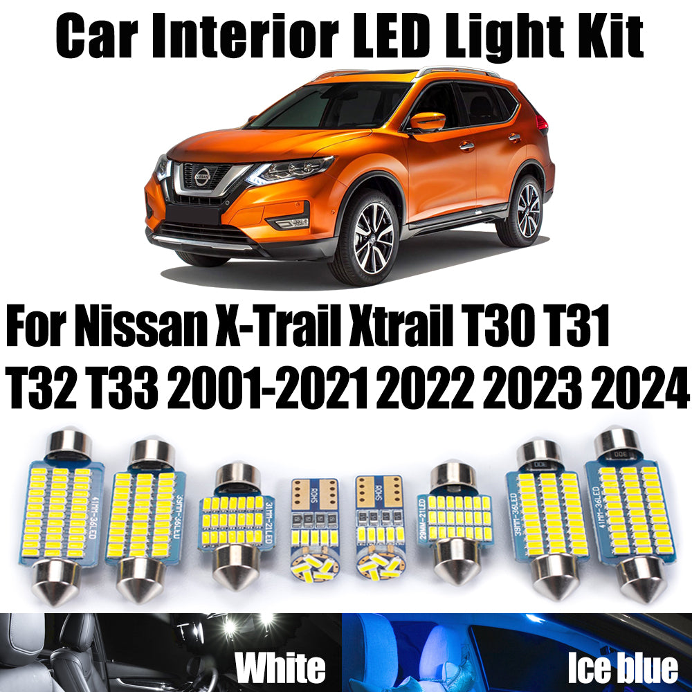 AutoGlowLED Canbus LED Interior Light Kit for Nissan X-Trail T30-T33